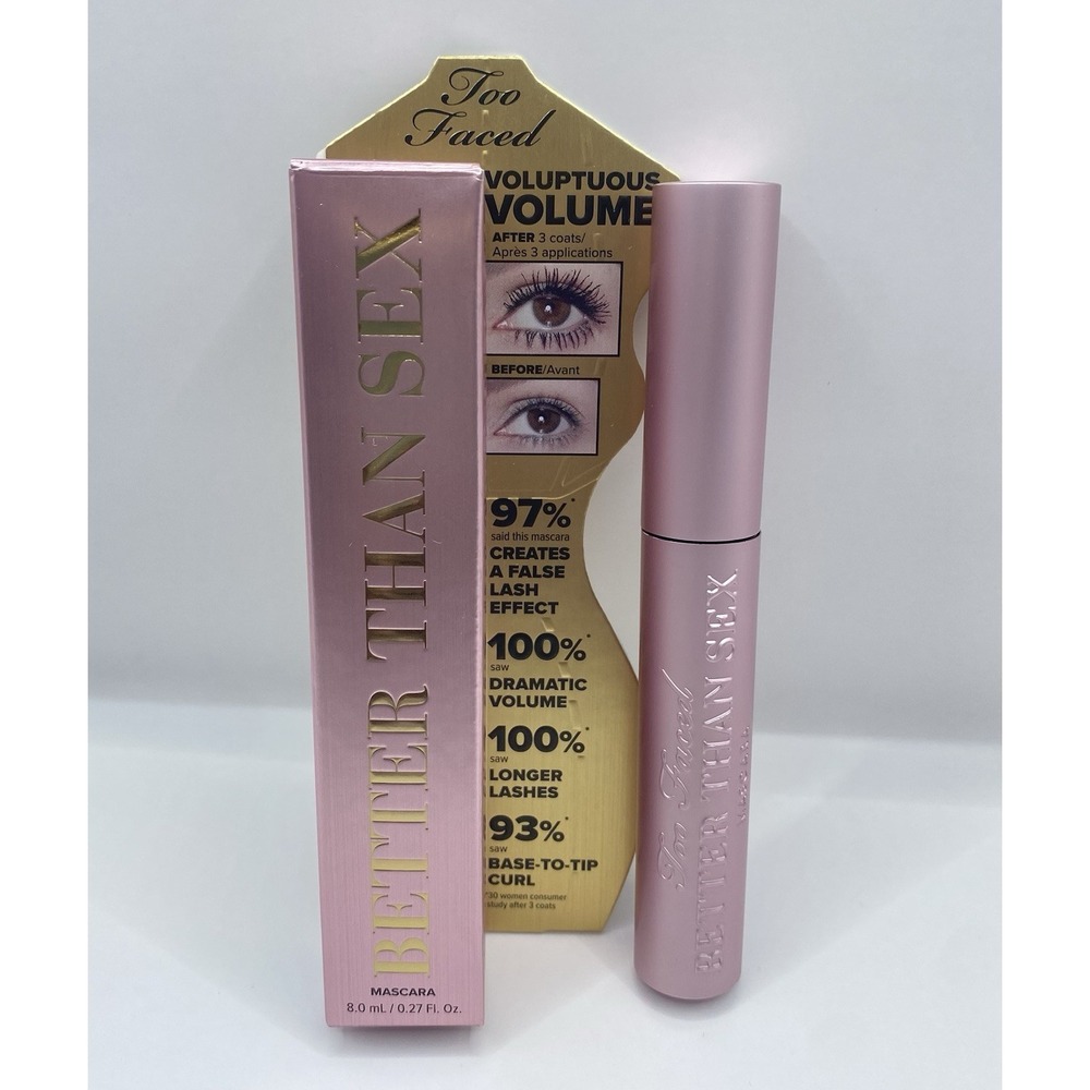 Too Faced Better Than Sex Volumizing Mascara Black .27 oz Full Size NIB